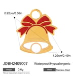 Yellow / 1 Piece Ethnic Classic Style Christmas Cartoon Bell Shape Stainless Steel  Gold Color Women's Pendant Picture7